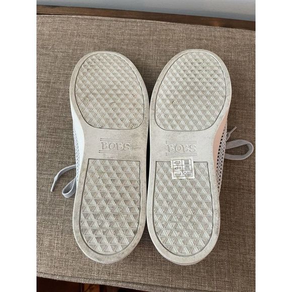 Bobs from Skechers Women Size 9 M Gray Fashion Sneakers Fabric 31896 Memory Foam - Picture 4 of 7